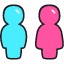 Toilet 1 Icon from Stickies Colors Set
