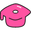 Graduation Hat Icon from Stickies Colors Set