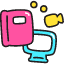 Online Class Icon from Stickies Colors Set