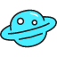 Planet Icon from Stickies Colors Set