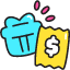 Gift Reciept Icon from Stickies Colors Set