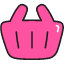 Shopping Basket Icon from Stickies Colors Set