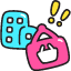 Shopping Mall Icon from Stickies Colors Set