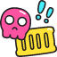 Toxic Container Icon from Stickies Colors Set