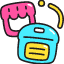Warehouse To Store Icon from Stickies Colors Set