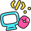 Coding Icon from Stickies Colors Set