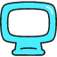 Computer Icon from Stickies Colors Set