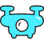 Drone Icon from Stickies Colors Set