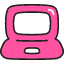 Labtop Icon from Stickies Colors Set