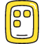 Tablet 2 Icon from Stickies Colors Set