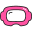 Vr Goggle Icon from Stickies Colors Set
