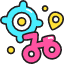 Bike Location Icon from Stickies Colors Set