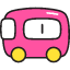 Bus Icon from Stickies Colors Set