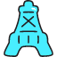 Eiffel Tower Icon from Stickies Colors Set