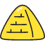 Pyramid Icon from Stickies Colors Set