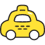 Taxi Icon from Stickies Colors Set