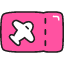 Boarding Pass Icon from Stickies Colors Set