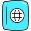 Passport Icon from Stickies Colors Set