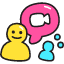 Video Meeting Icon from Stickies Colors Set