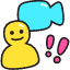 Video Profile Icon from Stickies Colors Set