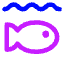 Life Below Water Icon from Core Neon Set