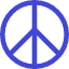 Peace Symbol Icon from Core Duo Set