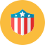 Usa Shield Icon from Kameleon Colors Set