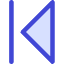 Arrow Caret First Page Icon from Core Duo Set