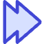 Double Tailless Triangle Arrow Right Icon from Core Duo Set