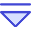 Tailless Triangle Arrow Down 2 Icon from Core Duo Set