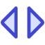 Tailless Triangle Arrow Expand Horizontal Icon from Core Duo Set