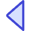 Tailless Triangle Arrow Left 1 Icon from Core Duo Set