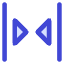 Tailless Triangle Arrow Shrink Horizontal 2 Icon from Core Duo Set
