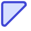 Tailless Triangle Arrow Top Left Icon from Core Duo Set