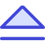 Tailless Triangle Arrow Up 2 Icon from Core Duo Set