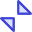 Triangle Arrows Chevrons Collapse Content Icon from Core Duo Set