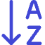 Ascending Alphabetical Order Icon from Core Duo Set