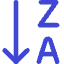 Descending Alphabetical Order Icon from Core Duo Set