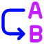 Replace Text Icon from Core Neon Set