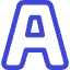 Text Outline Icon from Core Duo Set