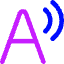 Text Speech Icon from Core Neon Set