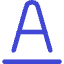 Underline Text 2 Icon from Core Duo Set