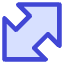 Thick Arrow Diagonal Large 1 Icon from Core Duo Set