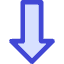 Thick Arrow Down Icon from Core Duo Set