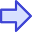 Thick Arrow Right Large Icon from Core Duo Set