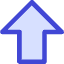 Thick Arrow Up Large Icon from Core Duo Set