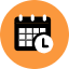 Calendar Time Icon from Kameleon Pop Set