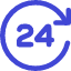 Clock 24 Hours Icon from Core Duo Set