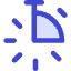 Stopwatch Quarter Icon from Core Duo Set