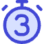 Timer 3 Seconds Icon from Core Duo Set